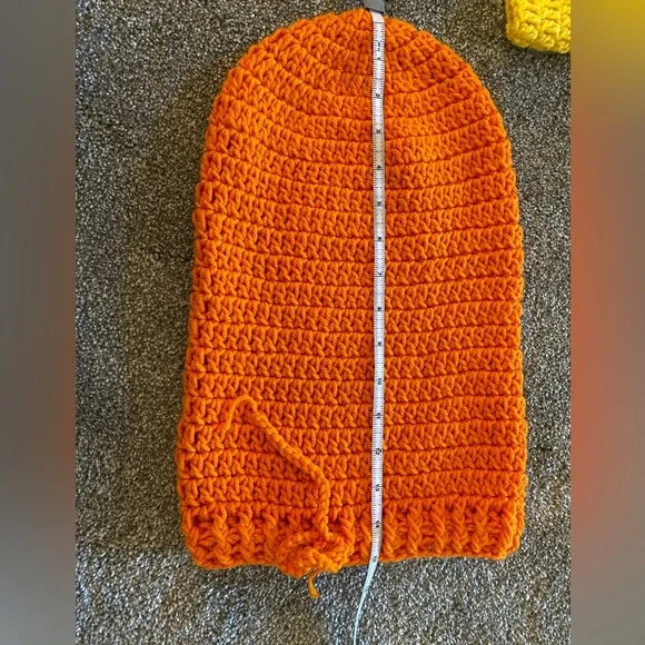 Newborn Candy Corn crochet knitted outfit costume snuggle pictures Baby clothes - Picture 9 of 12